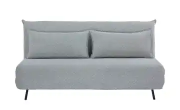 Schlafsofa 167 cm Webstoff Blau