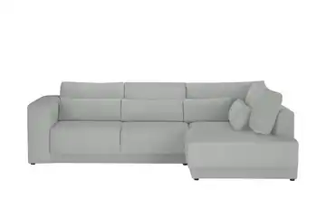 Twist Ecksofa Tirana Feincord rechts Grau