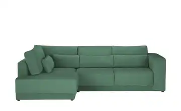 Twist Ecksofa Tirana Feincord links Grün
