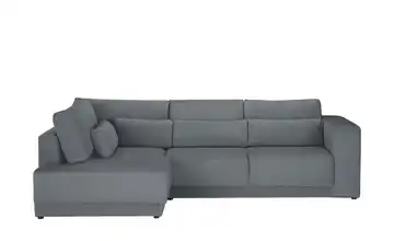 Twist Ecksofa Tirana Feincord links Stahlgrau
