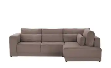 Twist Ecksofa Tirana Cordstoff rechts Braun