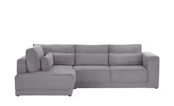 Twist Ecksofa Tirana Cordstoff links Grau