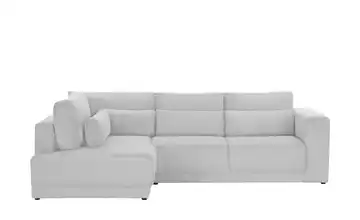 Twist Ecksofa Tirana Cordstoff links Silbergrau