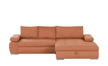 smart Ecksofa Ibby Cordstoff rechts Terracotta