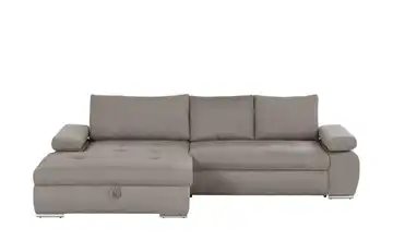smart Ecksofa Ibby Cordstoff links Braun