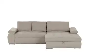 smart Ecksofa Ibby Boucléstoff rechts Grau