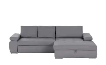 smart Ecksofa Ibby Boucléstoff rechts Anthrazit