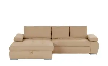 smart Ecksofa Ibby Boucléstoff links Braun