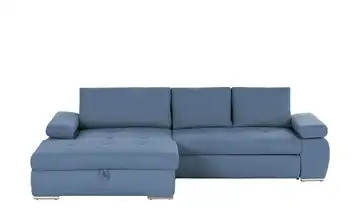smart Ecksofa Ibby Boucléstoff links Blau