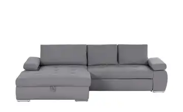 smart Ecksofa Ibby Boucléstoff links Anthrazit