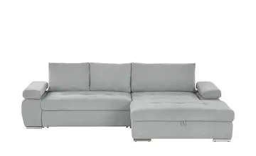 smart Ecksofa Ibby Mikrofaser rechts Grau