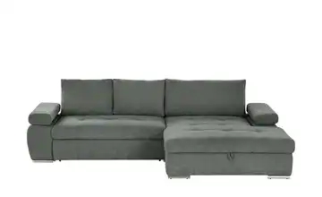 smart Ecksofa Ibby Mikrofaser rechts Anthrazit