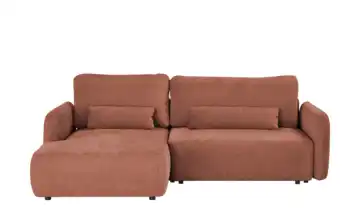 Primo Ecksofa Mit Schlaffuktion Mossa Terracotta links