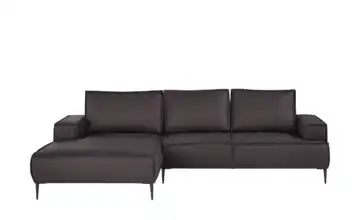 Primo Ecksofa Olmo links Mikrofaser in Leder-Optik Grau
