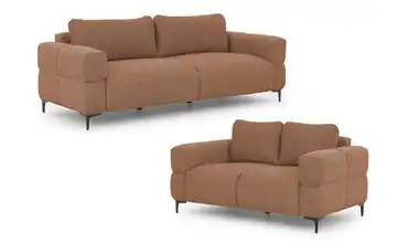 S-STYLE Polstergarnitur 3+2 Cardea Rubinrot