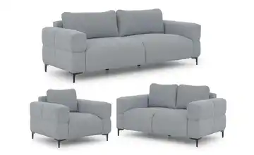 S-STYLE Polstergarnitur 3+2+1 Cardea Grau