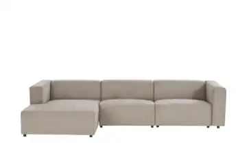 Ecksofa Prado Cordstoff links Taupe