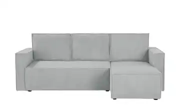 Primo Ecksofa mit Schlaffunktion Cleo Hellgrau