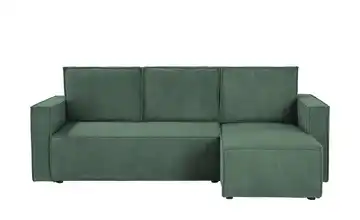 Primo Ecksofa mit Schlaffunktion Cleo Flaschengrün