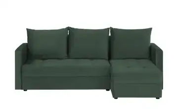 Primo Ecksofa mit Schlaffunktion Mirage Flaschengrün
