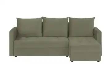 Primo Ecksofa mit Schlaffunktion Mirage Olivgrün