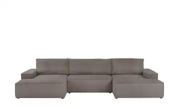 Primo Wohnlandschaft mit Schlaffunktion Fjord Braun