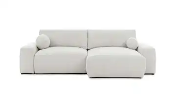 S-STYLE Ecksofa mit Schlaffunktion Puffy rechts Creme
