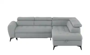 Twist Ecksofa mit Schlaffunktion Deen rechts Erweiterte Funktion Silbergrau