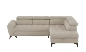 Twist Ecksofa mit Schlaffunktion Deen rechts Erweiterte Funktion Cappuccino