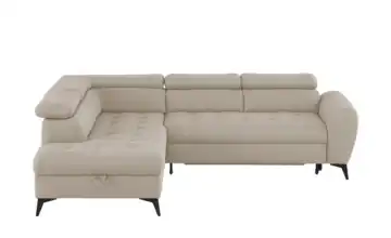 Twist Ecksofa mit Schlaffunktion Deen links Erweiterte Funktion Cappuccino