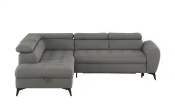 Twist Ecksofa mit Schlaffunktion Deen links Erweiterte Funktion Grau
