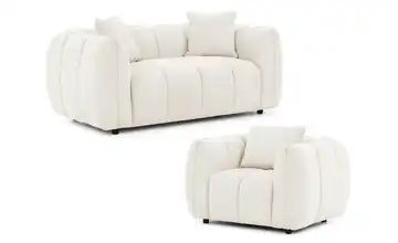 S-STYLE Polstergarnitur 2+1 Nubira Creme