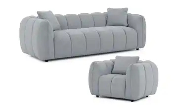 S-STYLE Polstergarnitur 3+1 Nubira Grau