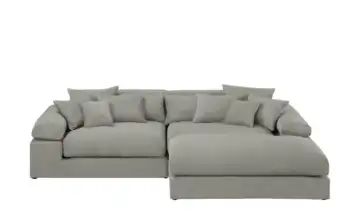 smart Ecksofa Lianea rechts Hellgrau Feincord