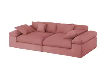 smart Big Sofa Lianea Rosa Feincord