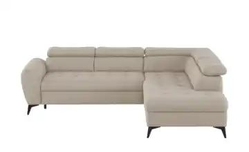Twist Ecksofa mit Schlaffunktion Deen rechts Grundfunktion Cappuccino