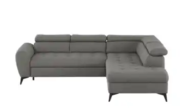 Twist Ecksofa mit Schlaffunktion Deen rechts Grundfunktion Grau