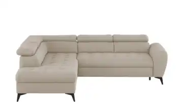Twist Ecksofa mit Schlaffunktion Deen links Grundfunktion Cappuccino