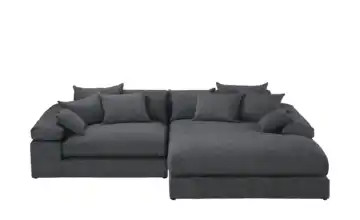 smart Ecksofa Lianea rechts Anthrazit Flachgewebe fein