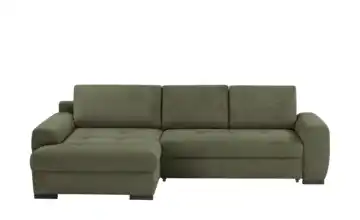 Ecksofa Soumia Grün Cordstoff links