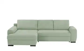 Ecksofa Soumia Pistaziengrün Cordstoff links