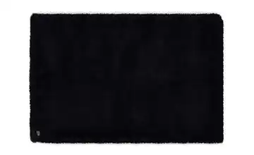 Tom Tailor Handtuft-Teppich Soft uni 65x135 cm Schwarz