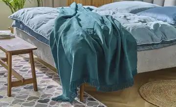 HOME STORY Wohndecke mit Fransen Sophia