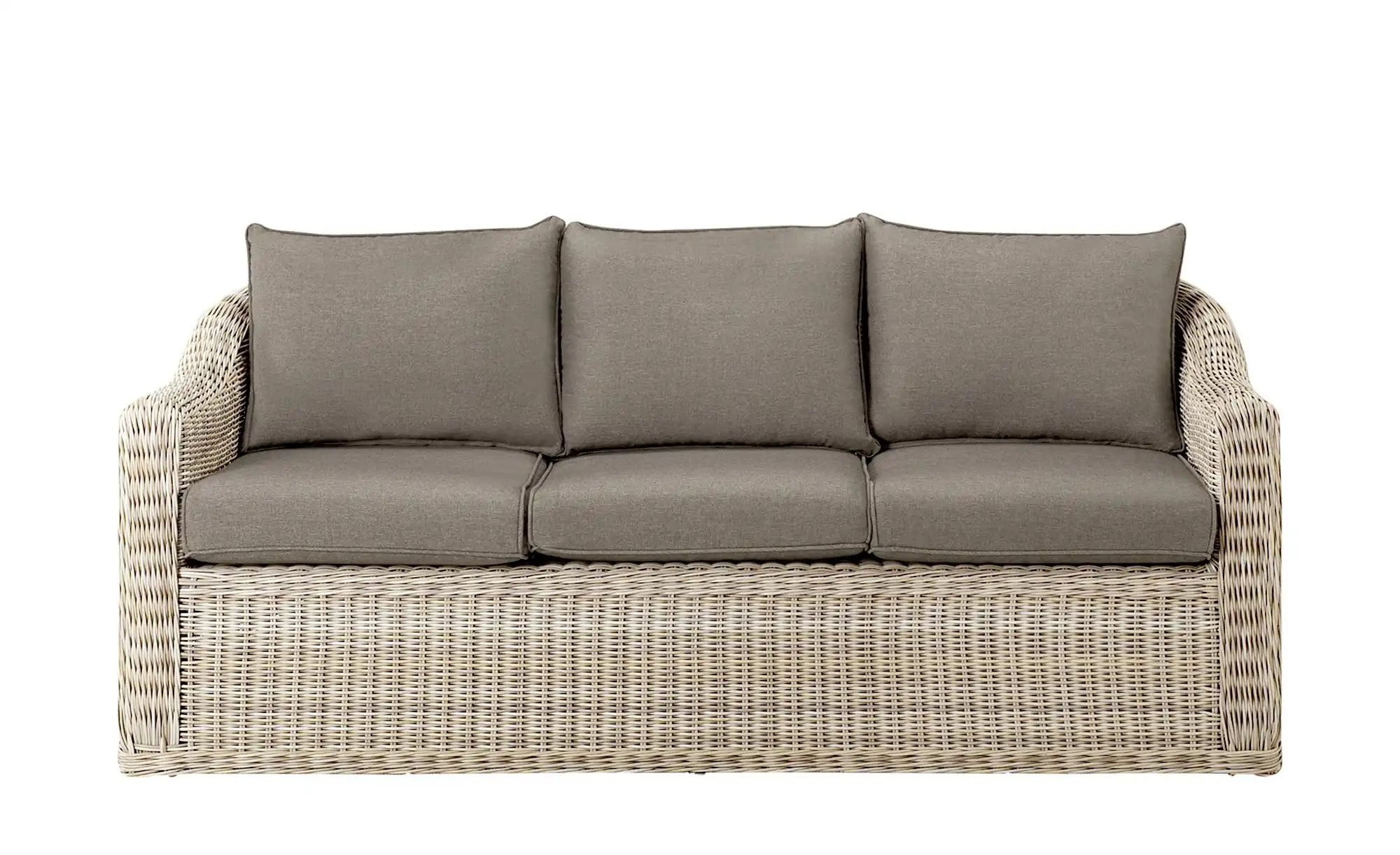 a casa mia Gartensofa  Sylt 1 ¦ creme ¦ Maße (cm): B: 190 H: 75 T: 82  - Möbel Kraft