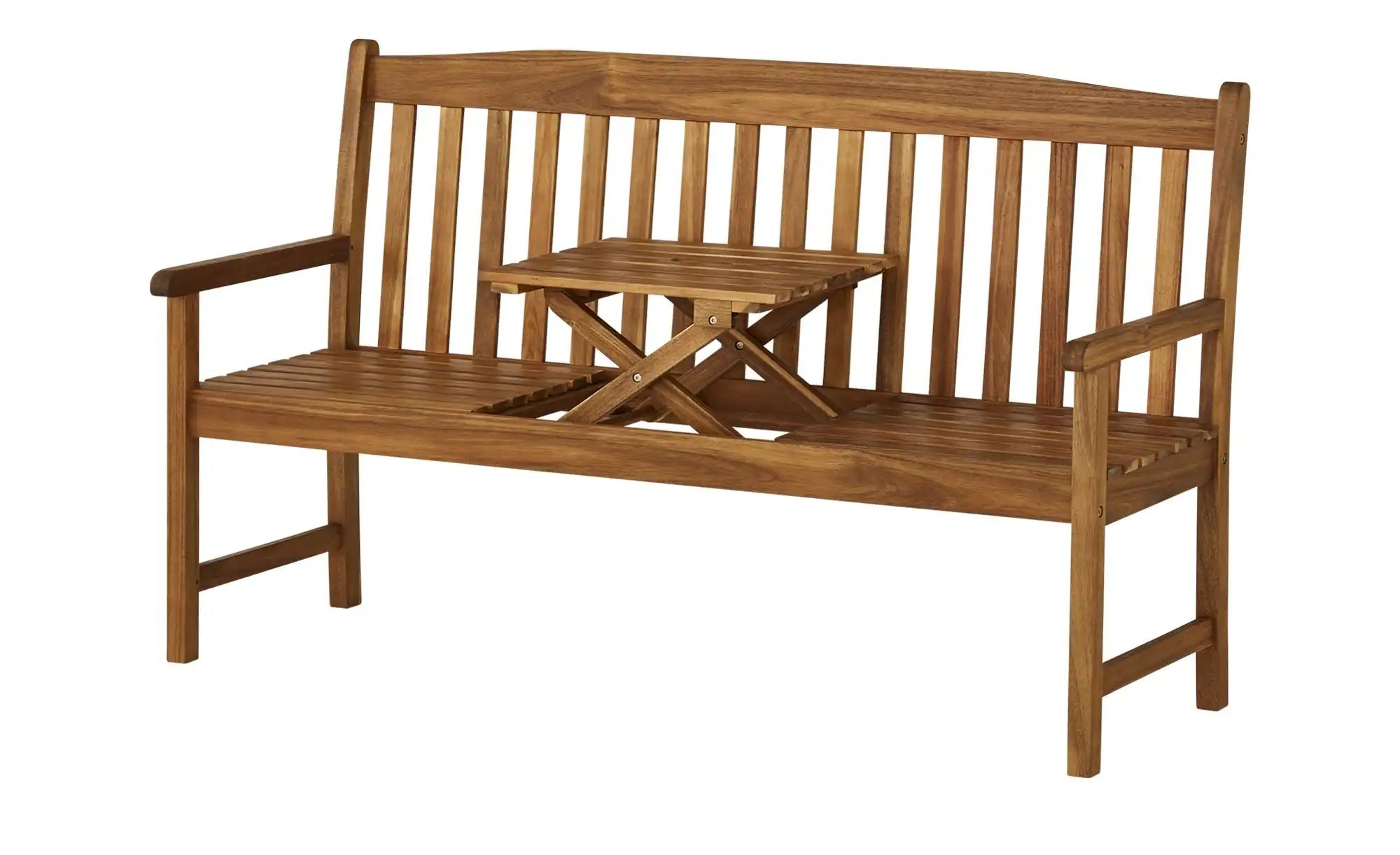 Bank holzfarben Akazie 150 cm 905 cm 57 cm Garten GartenZubehr Kissenboxen Mbel Kraft