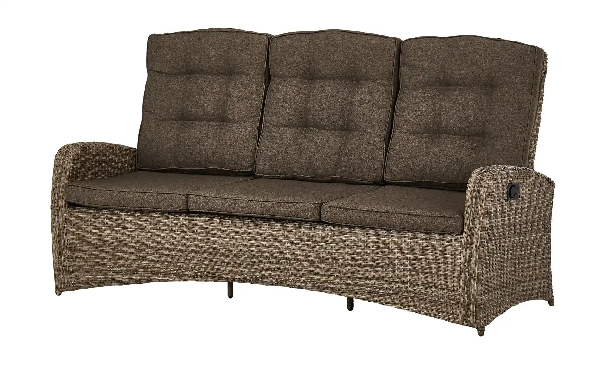 Image of a casa mia Gartensofa, 3-sitzig Reggio ¦ beige ¦ Maße (cm): B: 209 H: 110 T: 87 Garten > Gartenmöbel nach Materialien > Polyrattan-Gartenmöbel - Möbel Kraft