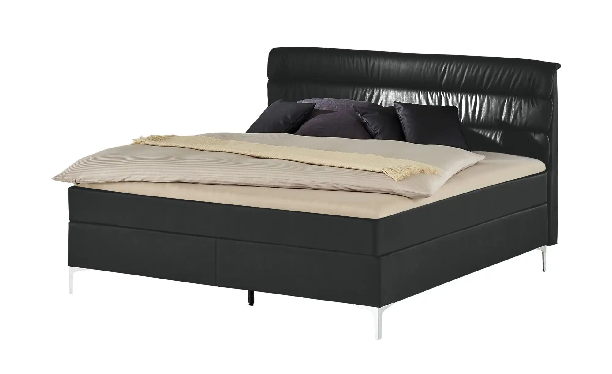 Boxspringbett 140x200 cm, Schwarz Bei Möbel Kraft