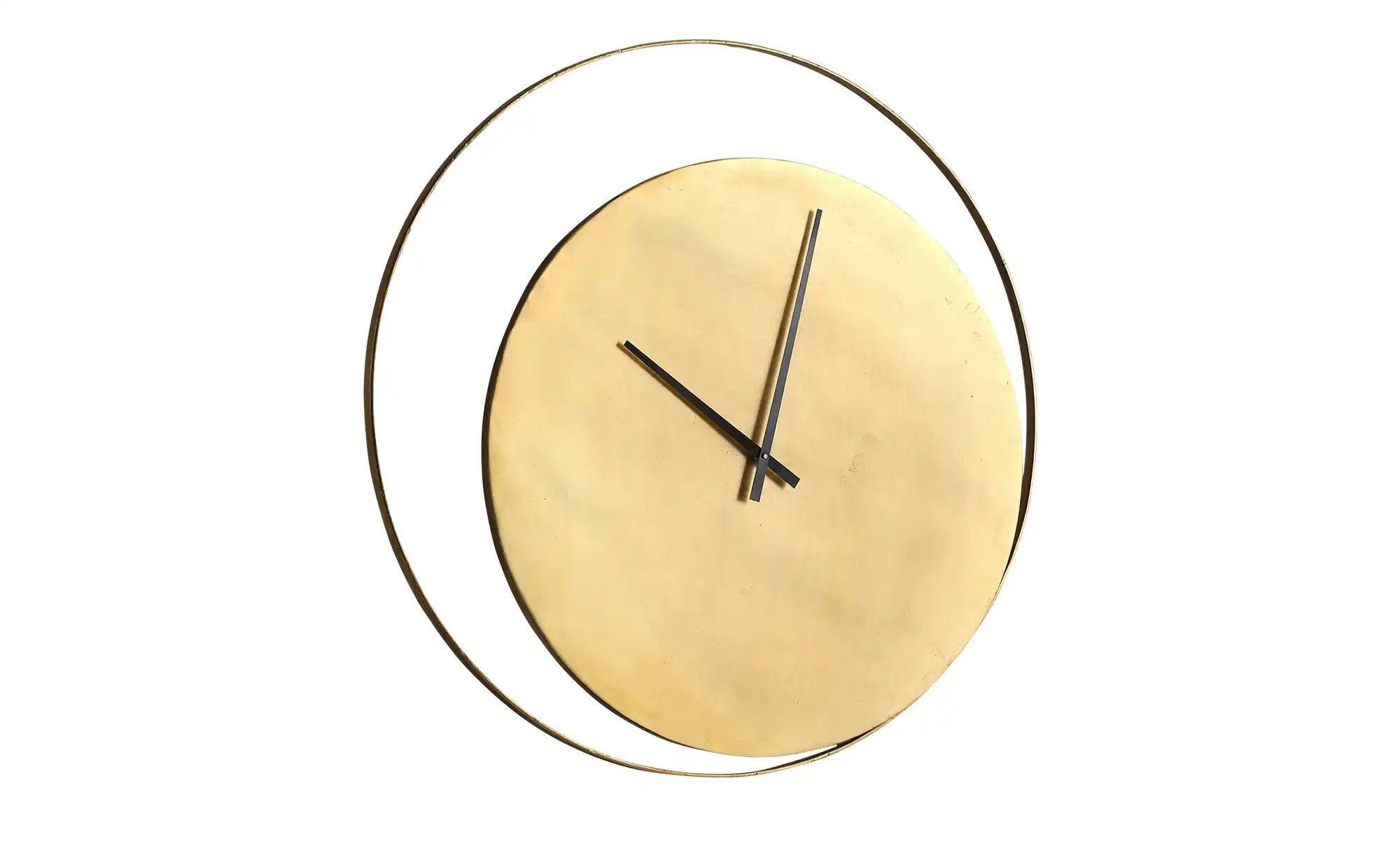 Wanduhr 80 cm ¦ gold ¦ Metall ¦ Maße (cm): T: 3.0 Ø: 80.0 Dekoration > Uhren & Wetterstationen - Möbel Kraft