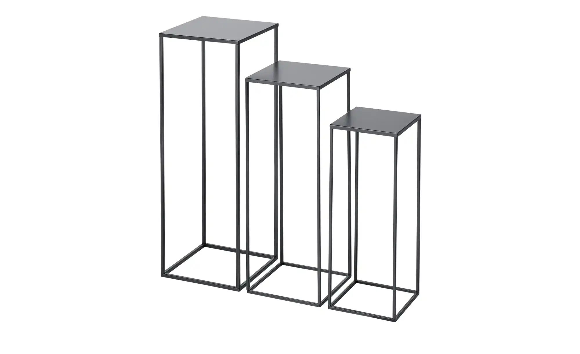 Beistelltisch 3er Set, schwarz