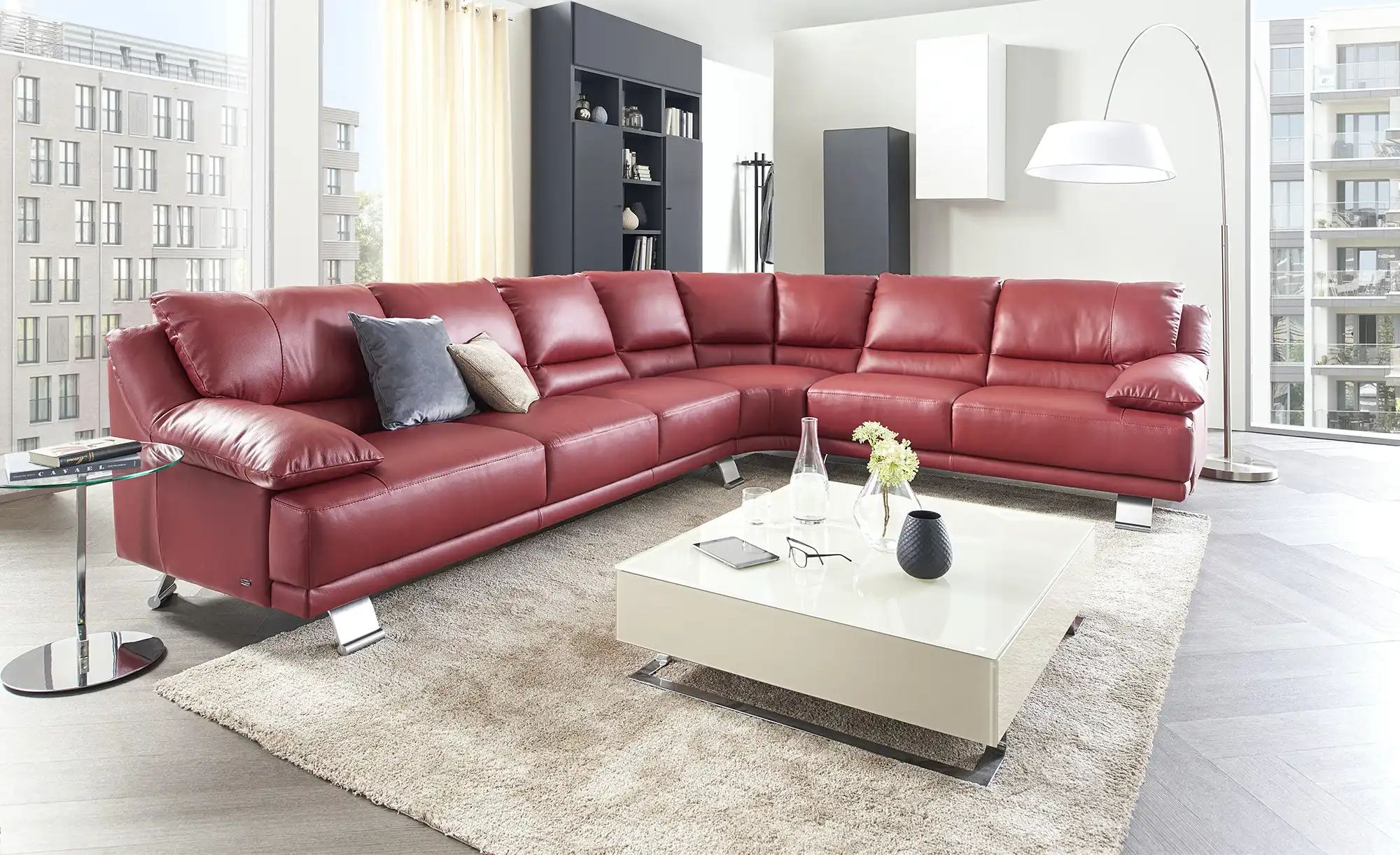 Natuzzi Editions Elementgruppe Raniero Rot Rechts